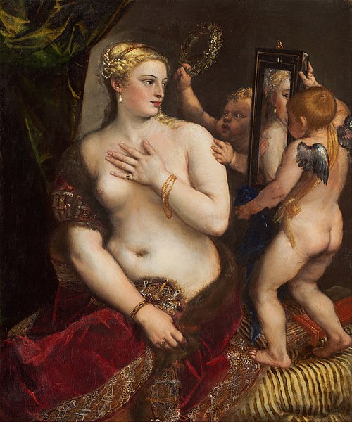 Titian painting Venus with a Mirror from which Severin gets the idea of Venus in Furs