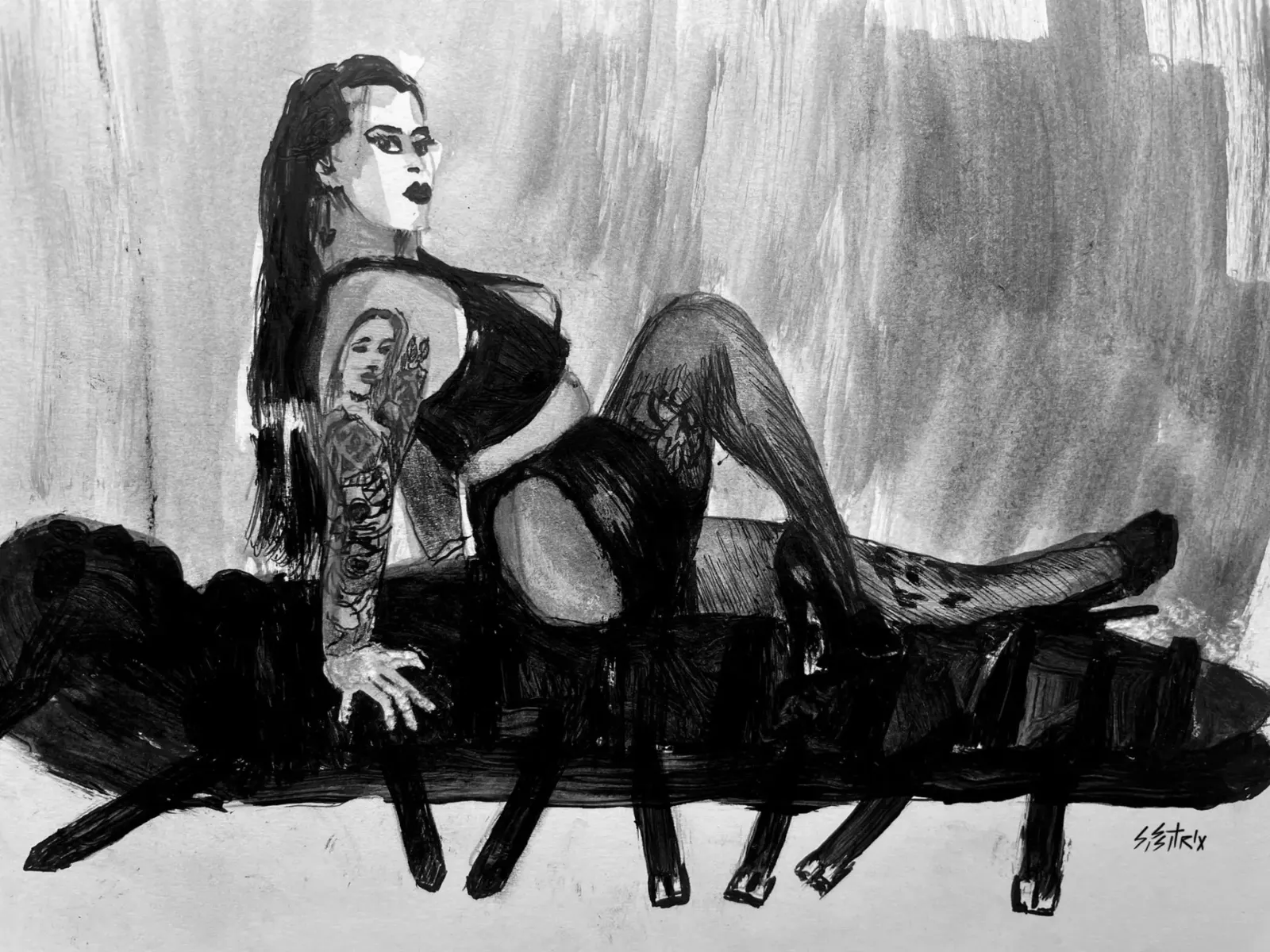 Fan art of Diana Von Rigg by Sissitrix — @sissitrix | Sissitrix.com